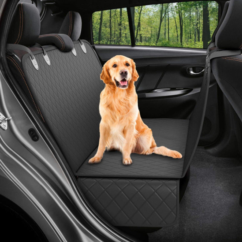 Dog Car Seat Cover Hammock with Mesh Window & Pocket – Tailtwig