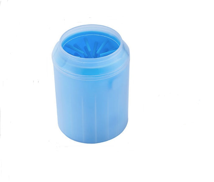 Portable Dog Paw Cleaner Cup with Soft Silicone Brush – Easy Foot Washing for Pets