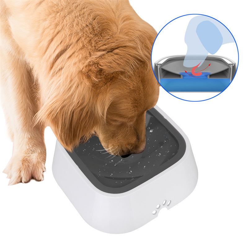 Tailtwig 1.5L Dog Water Bowl – Floating Anti-Spill Feeder & Slow Drinking Dispenser