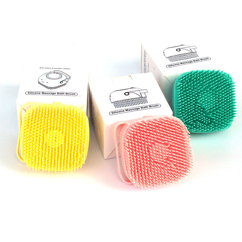 Silicone Dog Bath Brush with Shampoo Dispenser – Pet Grooming & Massage Glove for Dogs